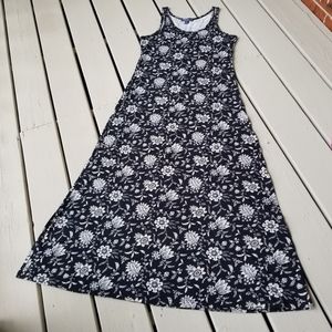 M floral maxi dress blk w cream by American Living